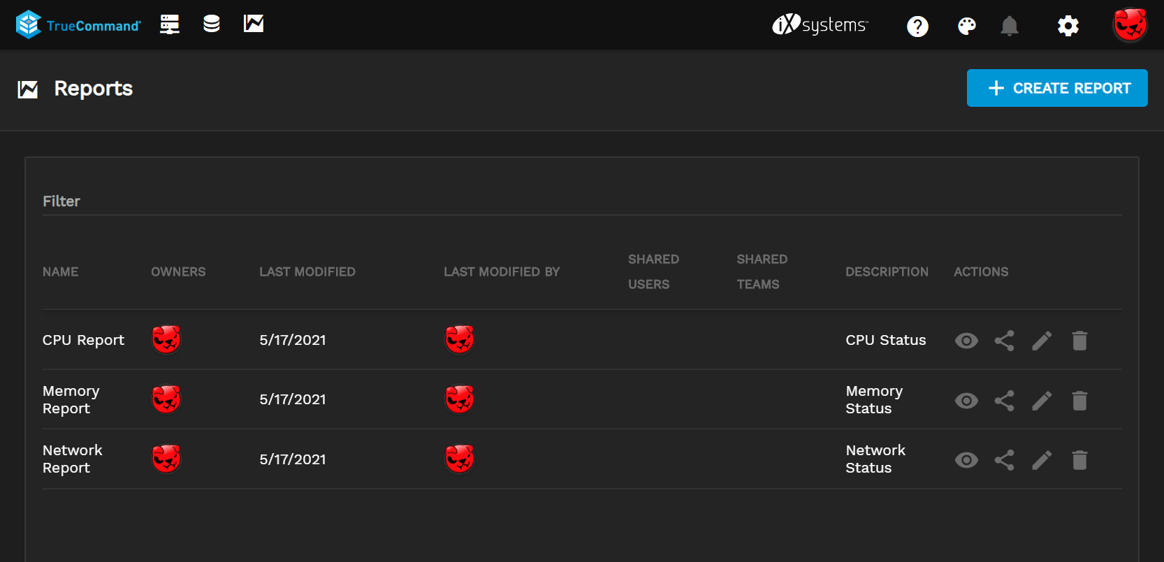 Reports List ReportsList