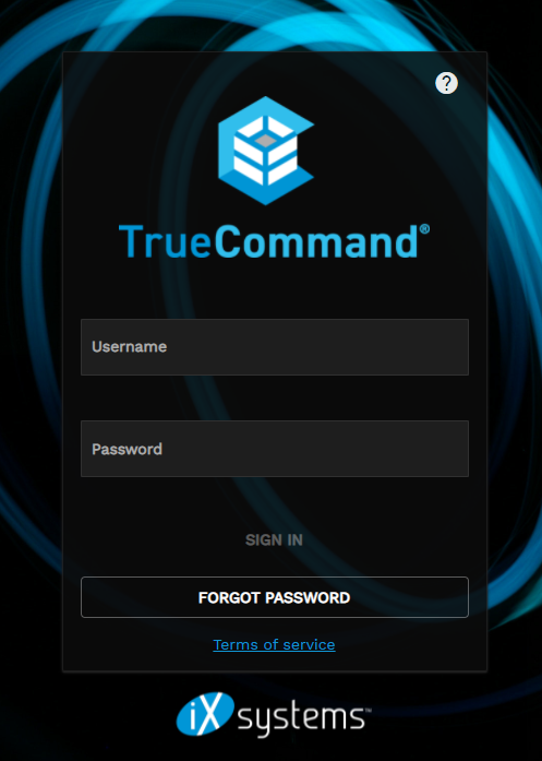 TrueCommand User Login TrueCommandUserLogin