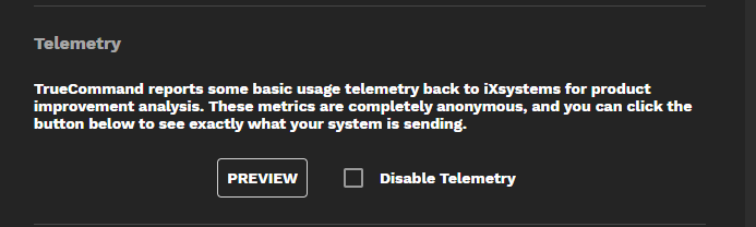 Configuration Telemetry Settings AdministrationConfigTelemetry
