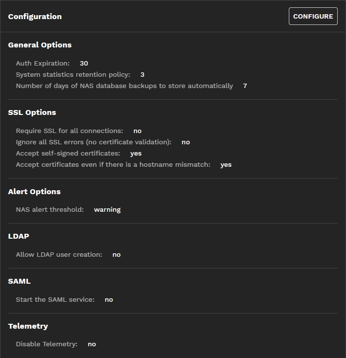 Administration Configuration Widget AdministrationConfigurationWidget