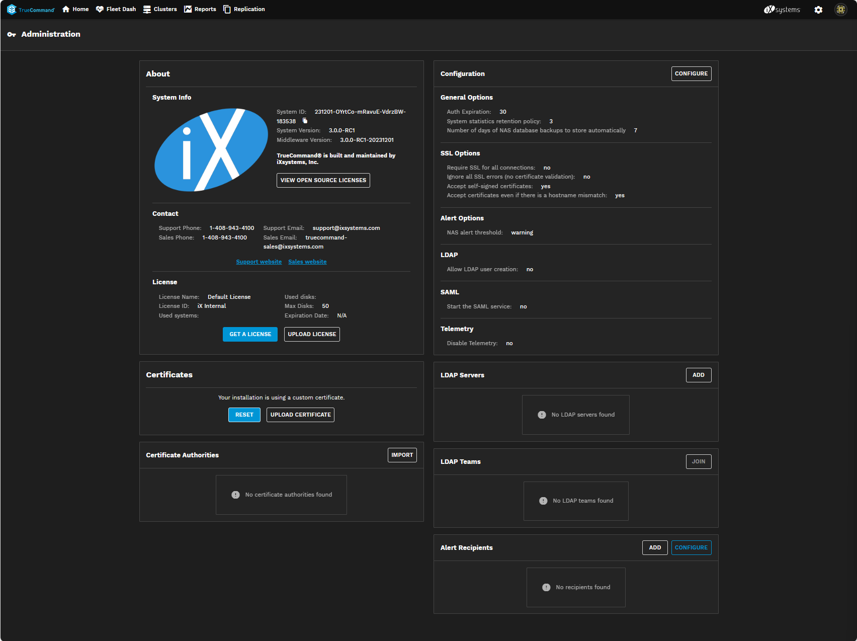 Administration Screen AdministrationScreen