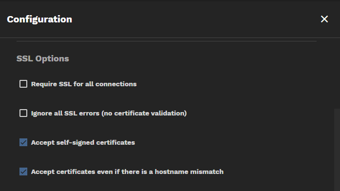 Configuration Screen SSL Options ConfigurationScreenSSLOptions