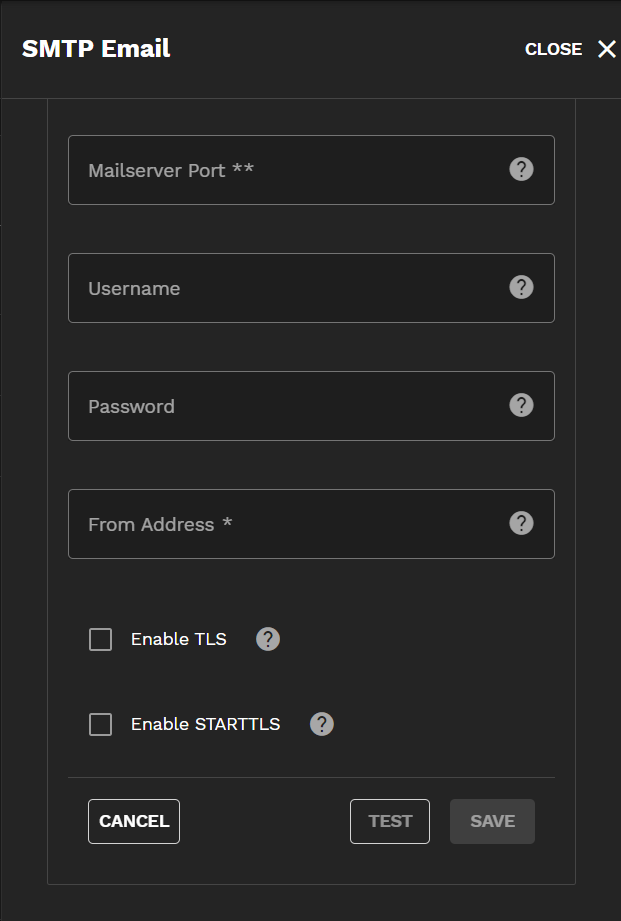 Mailing List Configuration Screen MailingListConfigureScreen