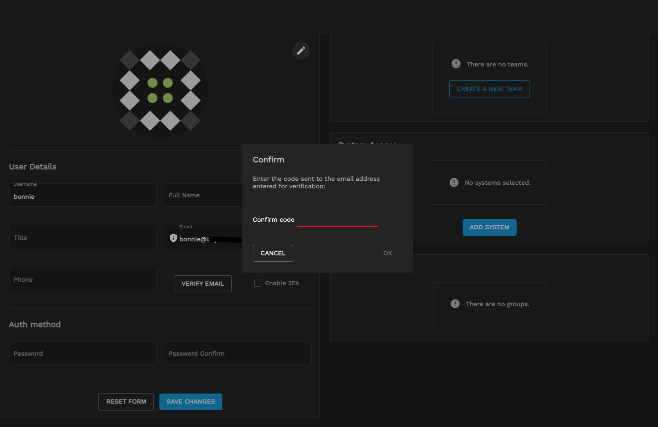 Setting Two Factor Authentication 2faSet