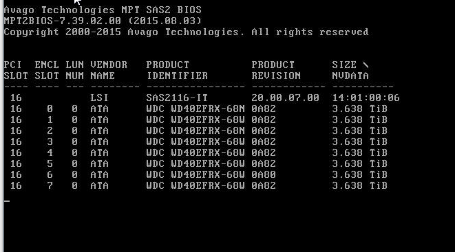 LSI 9201-16i 6 Gbps 16 carriles SAS HBA P19 que modo ZFS FreeNAS unraid 