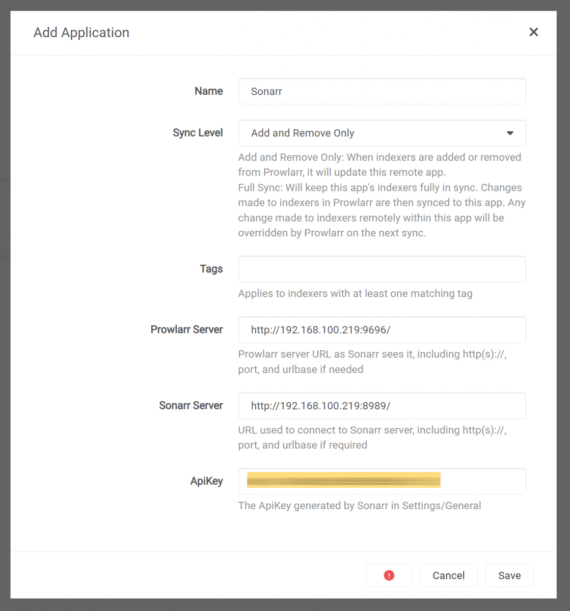 How To Connect Prowlarr And Sonarr Request Failed Error TrueNAS 