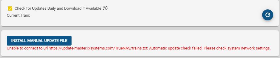 20210518 TrueNAS-12.0-U2.1 Errormessage updating.JPG