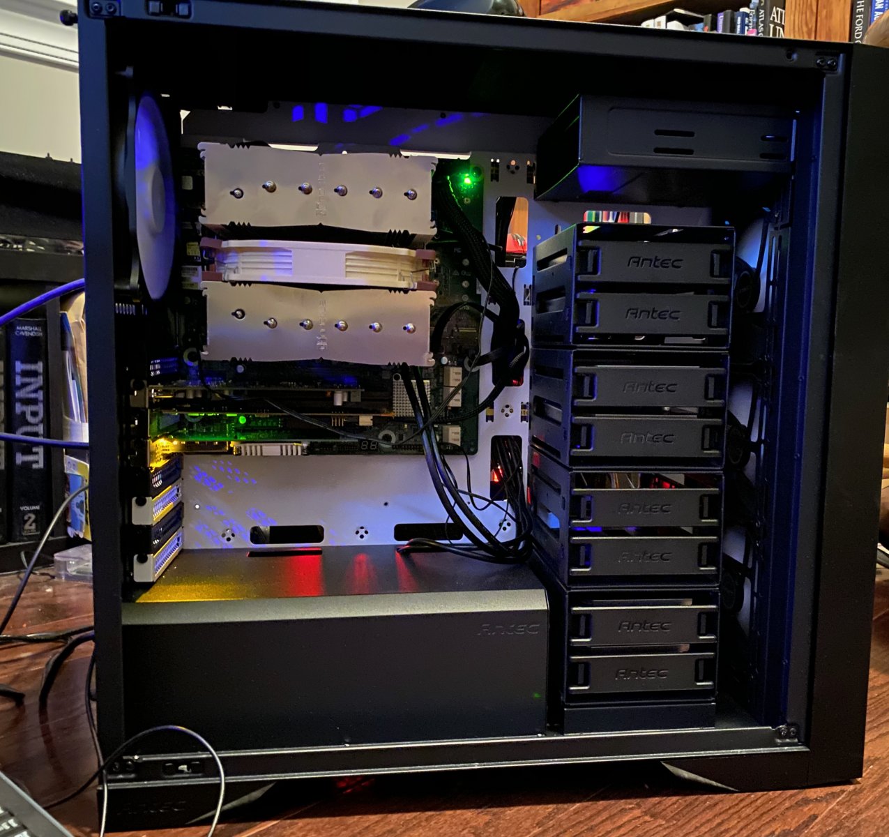 Cable management, first vs second build!