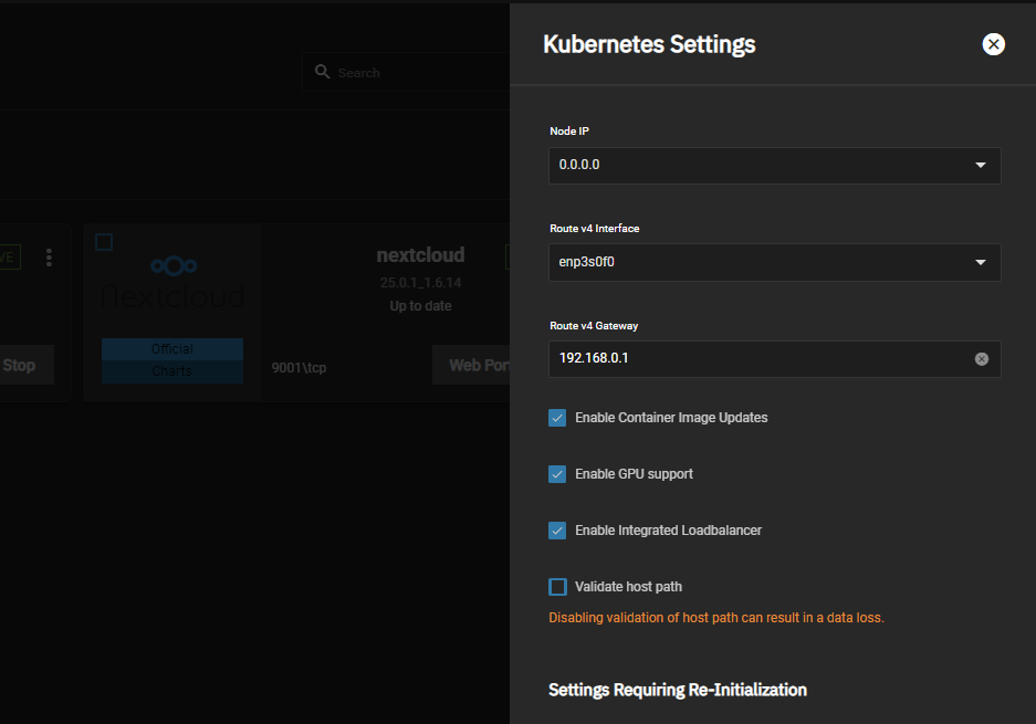 Kubernetes-Settings-Bluefin.png