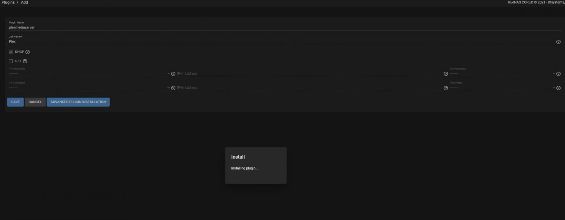 plex install.JPG