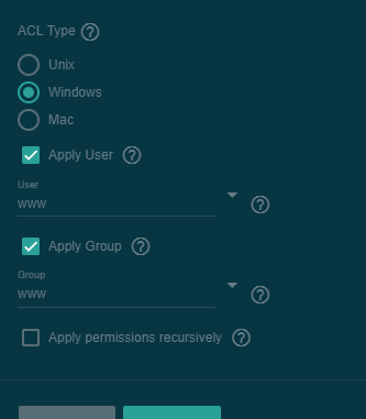 pool user is set to www.png