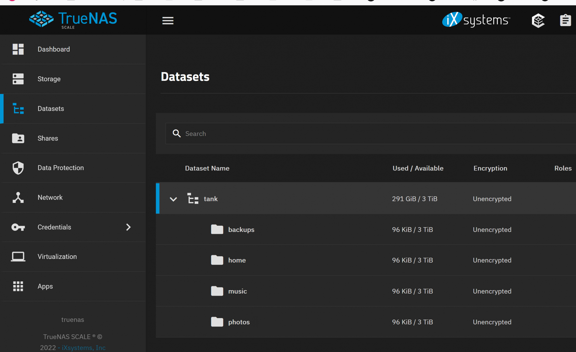 Screenshot Storage - Manage Dataset.png