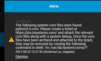 TRUENAS Python 3.9core Alert Warning.JPG