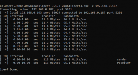 iperf Speedtest on Win10 to TrueNAS with normal LAN(conect on router).PNG