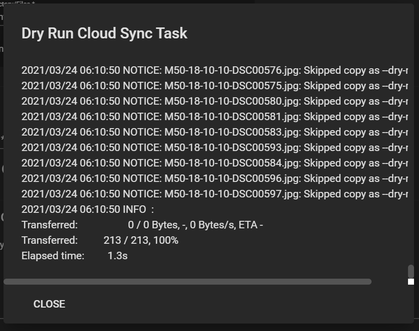 CloudSyncDryRunLog