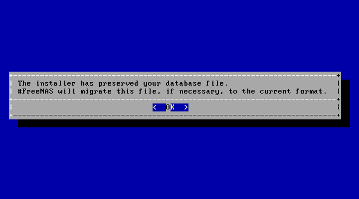 Installer Upgrade Preserved Database