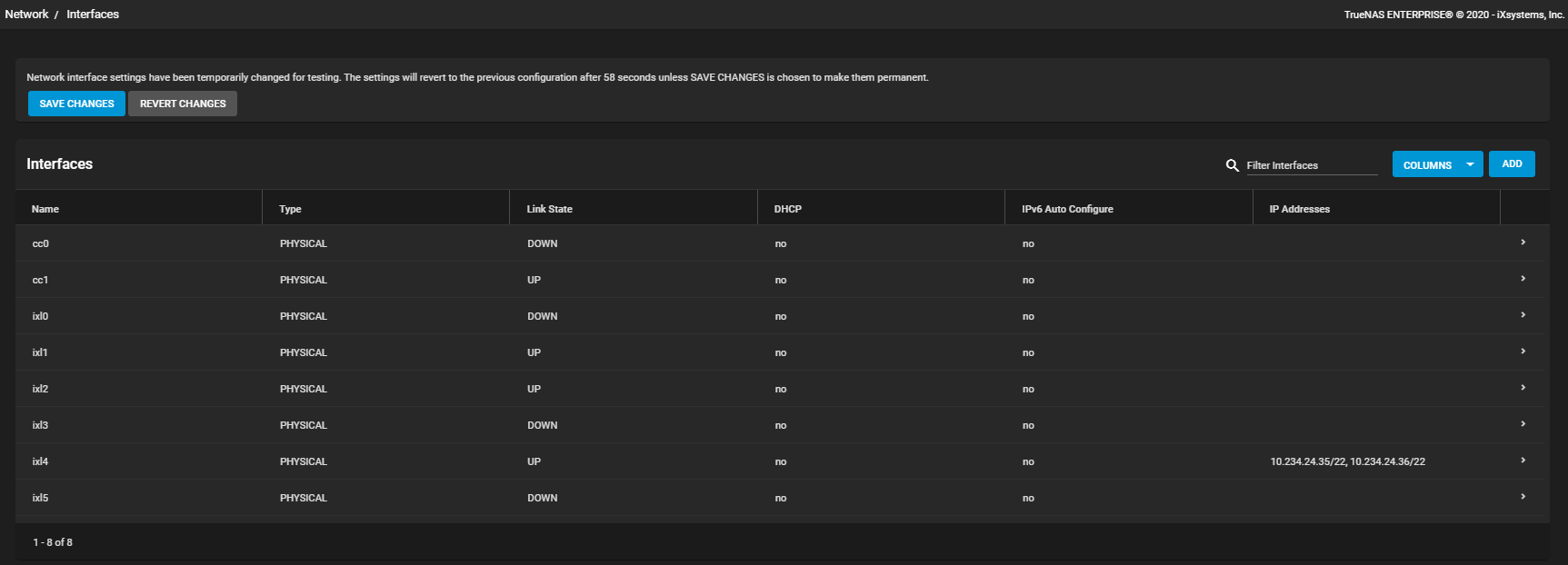 NetworkInterfaceEditSaveChanges