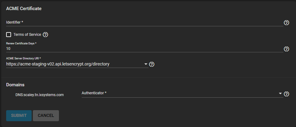 SystemCertificatesAddACMECertificate