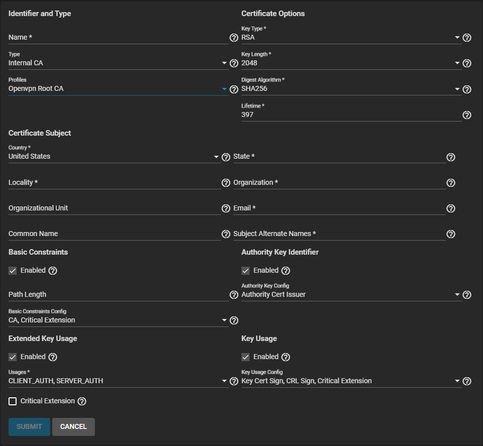 AddInternalCAOpenVPNRootProfile