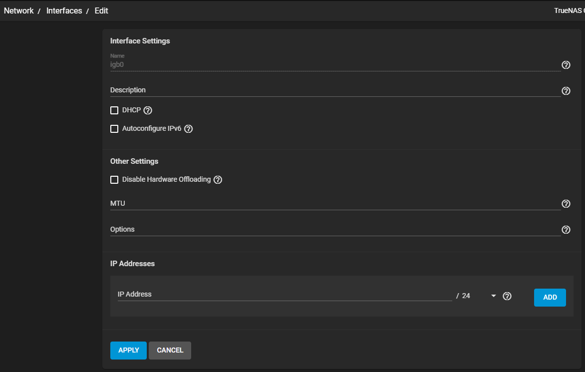 NetworkInterfacesEditScreen