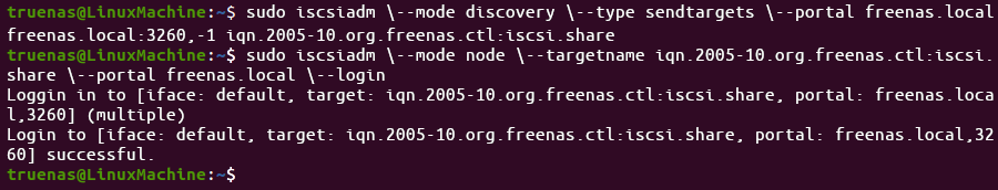 LinuxISCSILogin