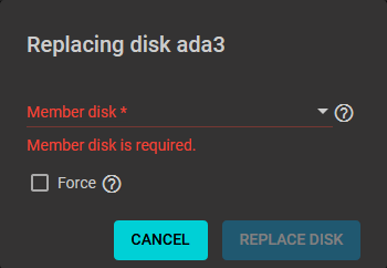 Replacing Disk
