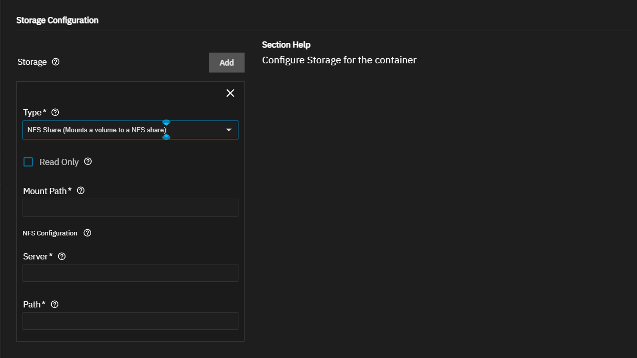 NFS Share Settings NFS Share Settings