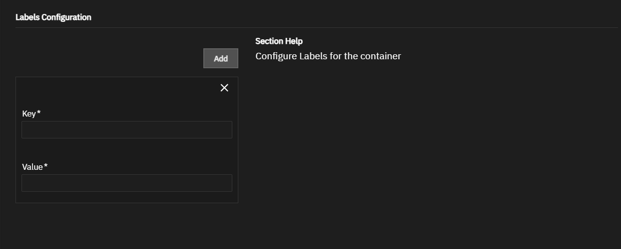 Label Configuration Settings Label Configuration Settings