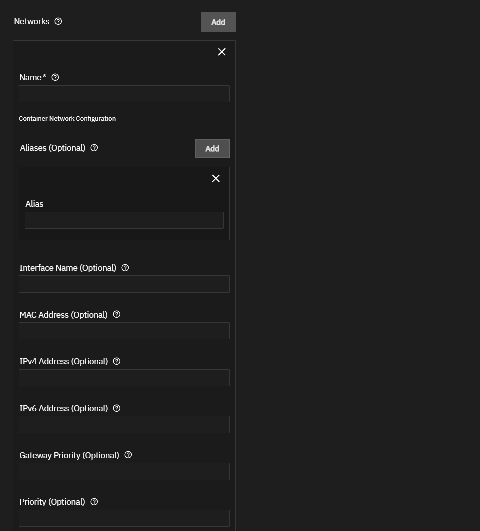 Networks Settings Networks Settings