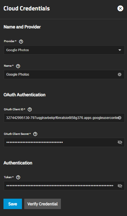 GooglePhotosAPIAddCloudCredentials