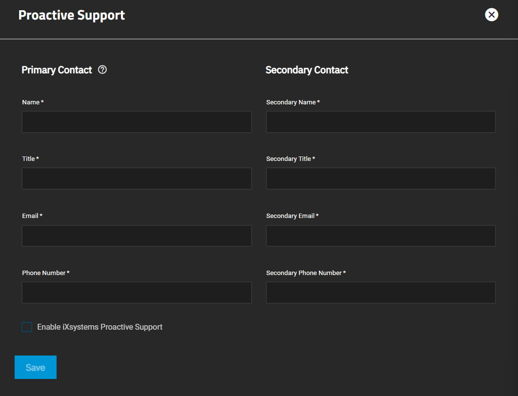 Proactive Support Form
