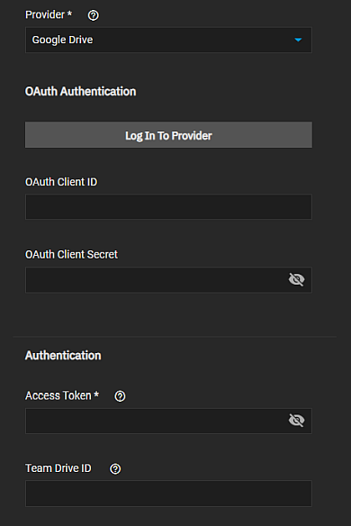 CloudCredentialsGoogleDriveAuthentication