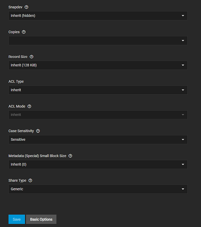 Add Dataset Advanced Other Options 2