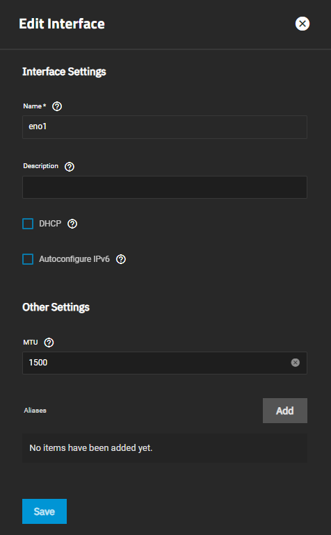 Clear DHCP Checkbox