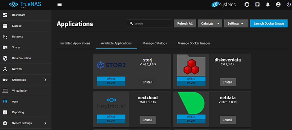 Install Storj App SCALE