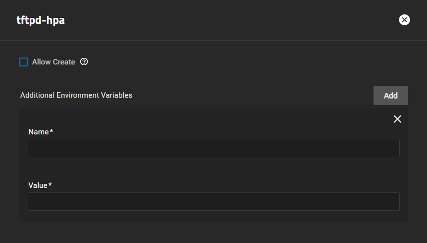 Install tftpd-hpa Environmental Variables