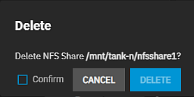Unix (NFS) Share Delete