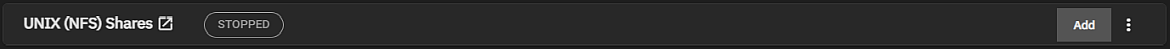 Unix (NFS) Share Widget