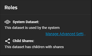 Roles Widget Root Dataset