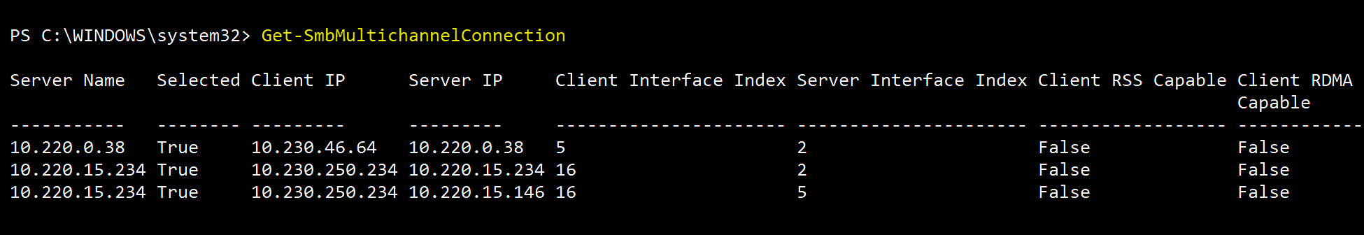 Validate Multichannel in Windows Powershell