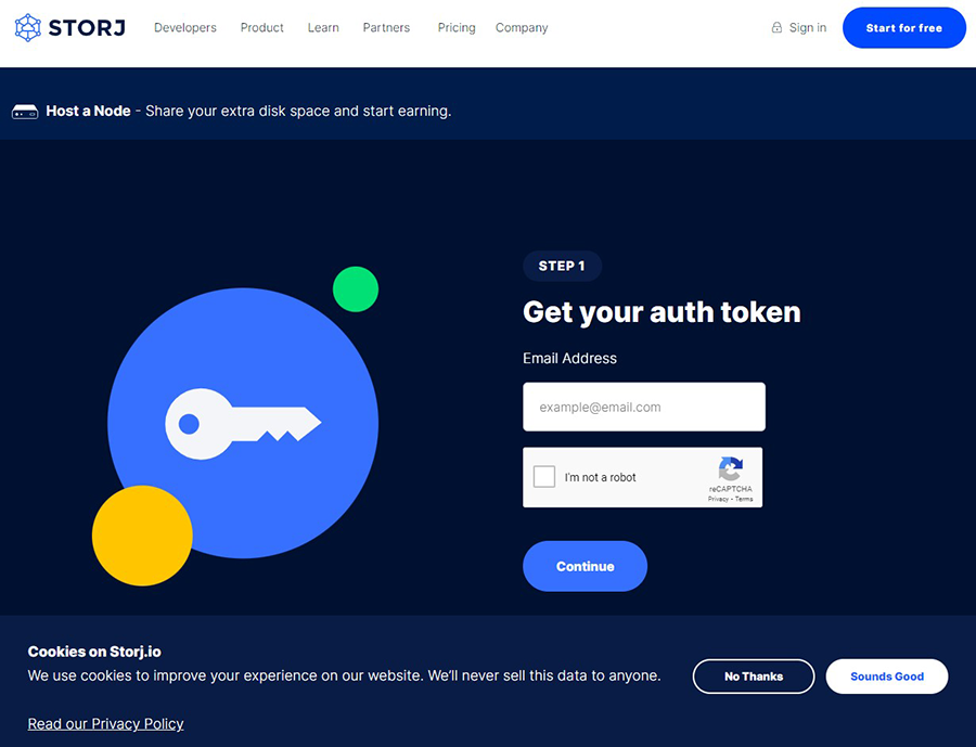 Storj Host a Node