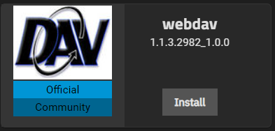 WebDAV Application Widget