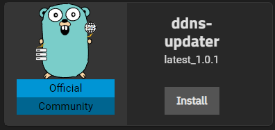 ddns-updater Application Widget