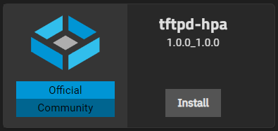tftpd-hpa Application Widget