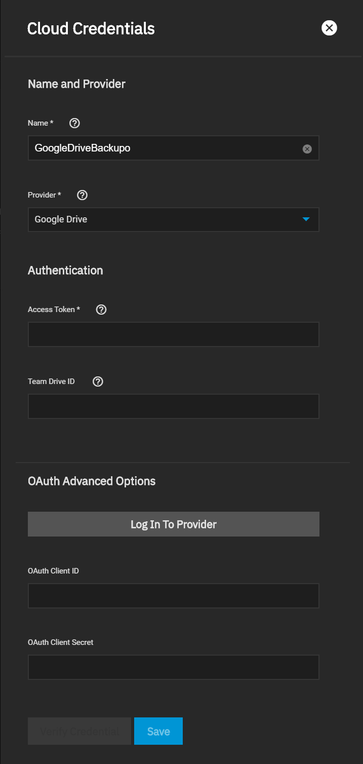 CloudCredentialsAddGoogleDrive