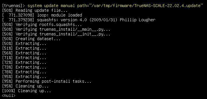 TrueNASCLIsystemupdatemanualpath