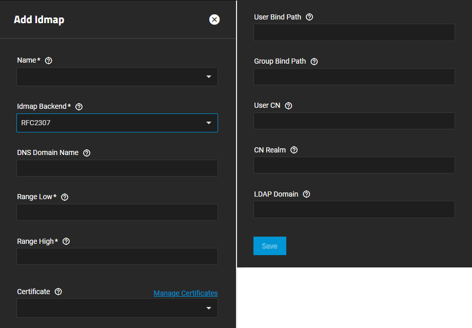 AddIdmapBackendRFC2307Options