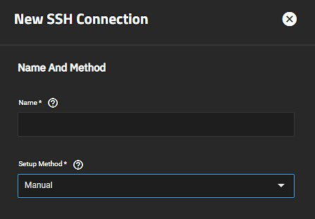 NewSSHConnectNameMethodManual