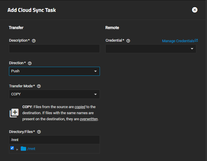 AddCloudSyncTaskTransferRemoteSettingsp