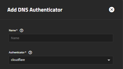 Add DNS Authenticator